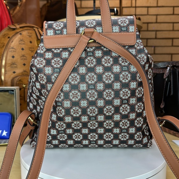 KATE SPADE - Spade Flower Monogram Mia Flap Backpack - NQ207 - Picture 6 of 16